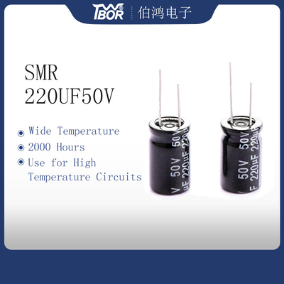 Tıbbi Tedarik için TW BOR 10x17mm 220uf 50v Elektrolitik Kondansatör
