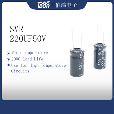 SMR 220UF 50V Radyal Alüminyum Elektrolitik Kondansatörler 10X17MM