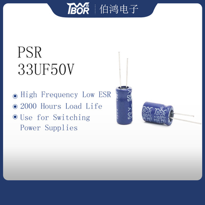 33uF50V Yüksek Frekanslı Düşük ESR Kondansatör 6.3X11MM ISO9001
