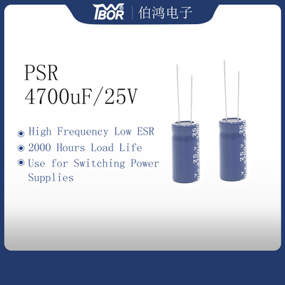 4700uf 25v Radyal Elektrolitik Kondansatör 2000 Saat Yük 18x40mm