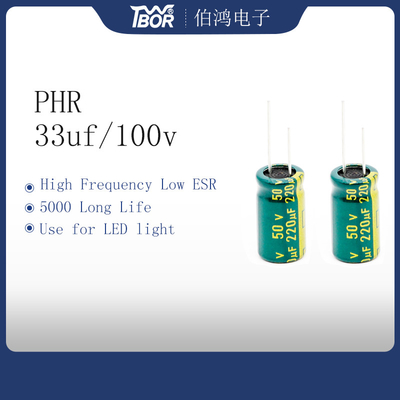 PHR 220UF 50V Yüksek Frekanslı Elektrolitik Kondansatör ISO RoSH