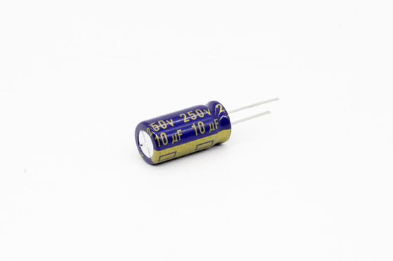 Düşük ESR Alüminyum Elektrolitik Kondansatör 10uf250v 8x16mm