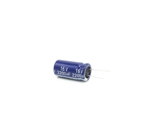 Yüksek Frekanslı Düşük ESR Alüminyum Elektrolitik Kondansatör 2200UF16V 13X25mm