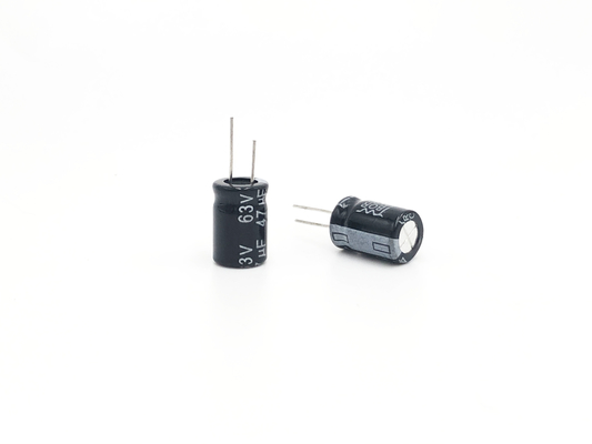 47UF63V Minyatür Alüminyum Elektrolitik Kondansatörler 8x12mm Büyük Kapasite