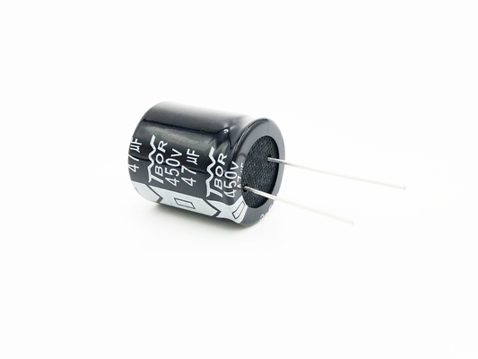 47UF 450V Minyatür Kondansatör 22X25MM Radyal Uç Tipi %20 Tolerans