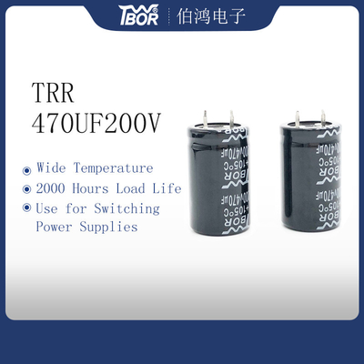 TW BOR 22X40MM Geçmeli Kondansatör 470UF200V Gizli Işık Kondansatör