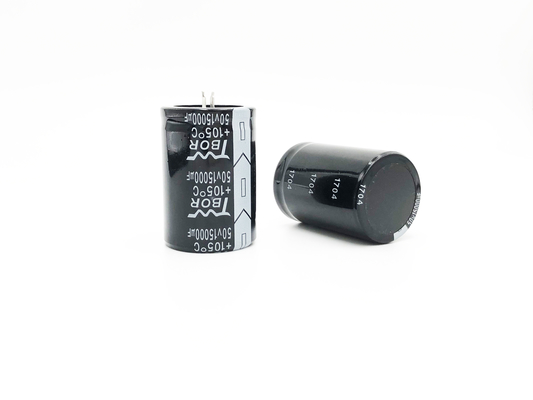 Siyah 35X50MM Yüksek Gerilim Elektrolitik Kondansatör 15000UF 50V