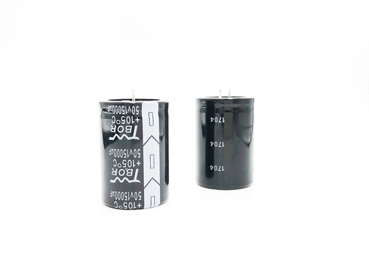 Siyah 35X50MM Yüksek Gerilim Elektrolitik Kondansatör 15000UF 50V