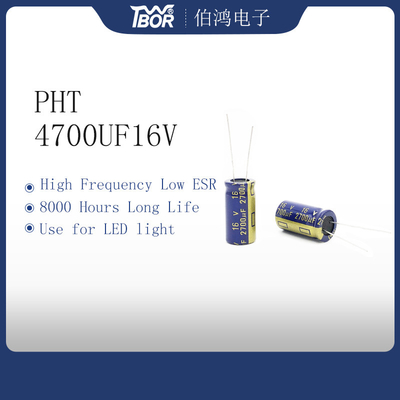 TW BOR 13X30mm Radyal Alüminyum Kondansatör 4700UF16V Yüksek Kapasite