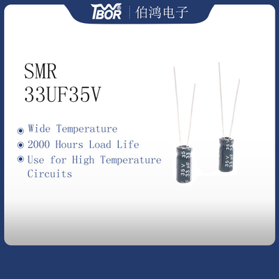 33UF35V Minyatür Kondansatör 5x11mm Radyal Kurşun Tip 2000 Saat