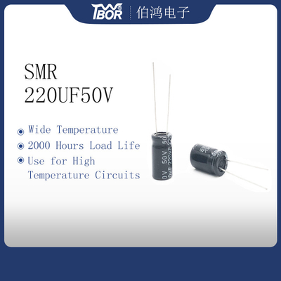 220UF50V 10X17mm Minyatür Kondansatör Radyal Tip