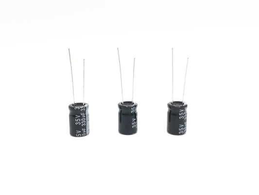 TW BOR Minyatür Kondansatör 330UF35V 10X15mm Radyal Elektrolitik Kondansatörler