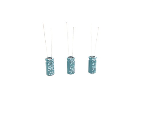PST 10UF 200V Alüminyum Elektrolitik Kondansatör 8x12mm Yeşil