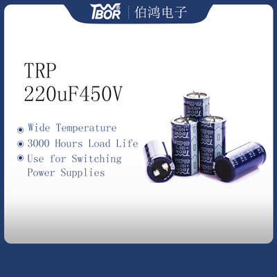 Alüminyum 30x35mm 220uf 450v Kondansatör Patlama Korumalı ISO9001