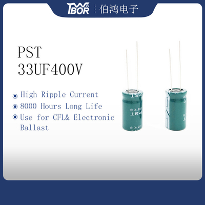 TW BOR 33uf 400v Yüksek Sıcaklık Elektrolitik Kondansatörler 16x30mm