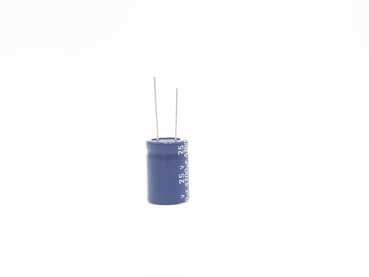 18x25mm Ridial Elektrolitik Kondansatör ISO9001 Güç Anahtarı Kondansatör